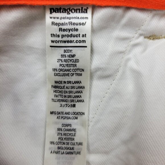 Patagonia Pants Womens 6 Brown Hemp Canvas Double Knee Workwear STY21815 Utility - Picture 8 of 13